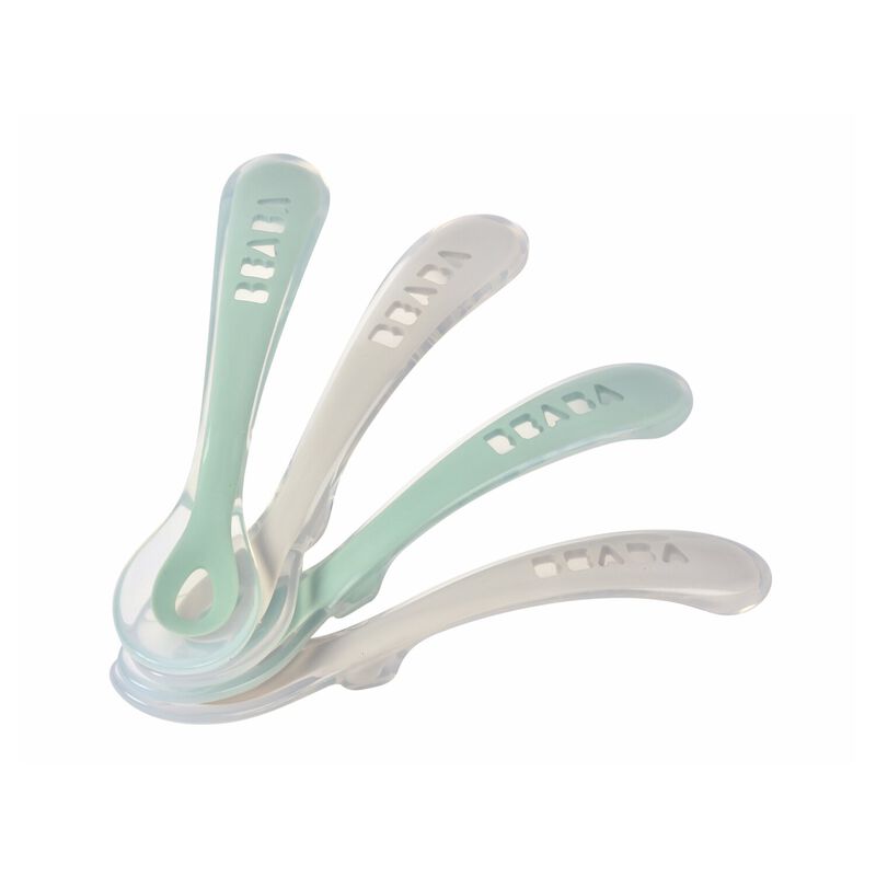 Béaba juego de 4 cucharas silicona 2da edad