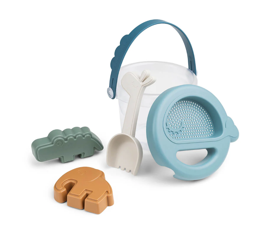 Cubo - Sand play set 5 pcs Deer Friends Blue Mix