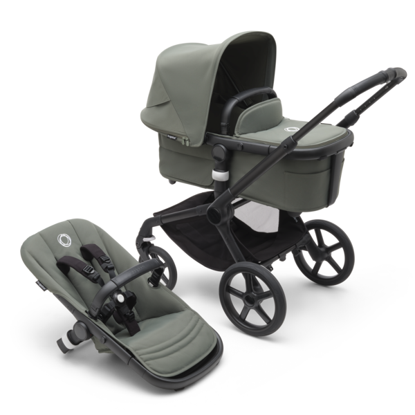 Bugaboo Fox 5 completo negro/verde bosque-verde bosque
