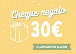 [cheque30] Cheque regalo 30€