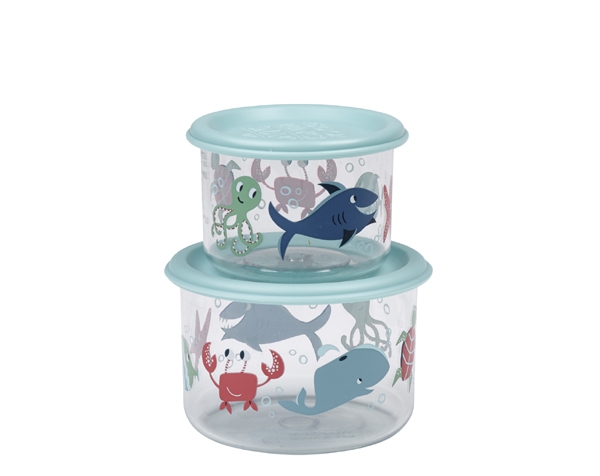Recipientes para refrigerios Baby Dinosaur Good Lunch (juego de 2)