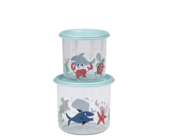Recipientes para refrigerios Baby Dinosaur Good Lunch L (juego de 2)