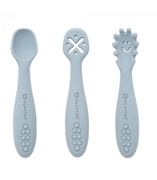 [0098] Set cubiertos de aprendizaje Olmitos (Gris)