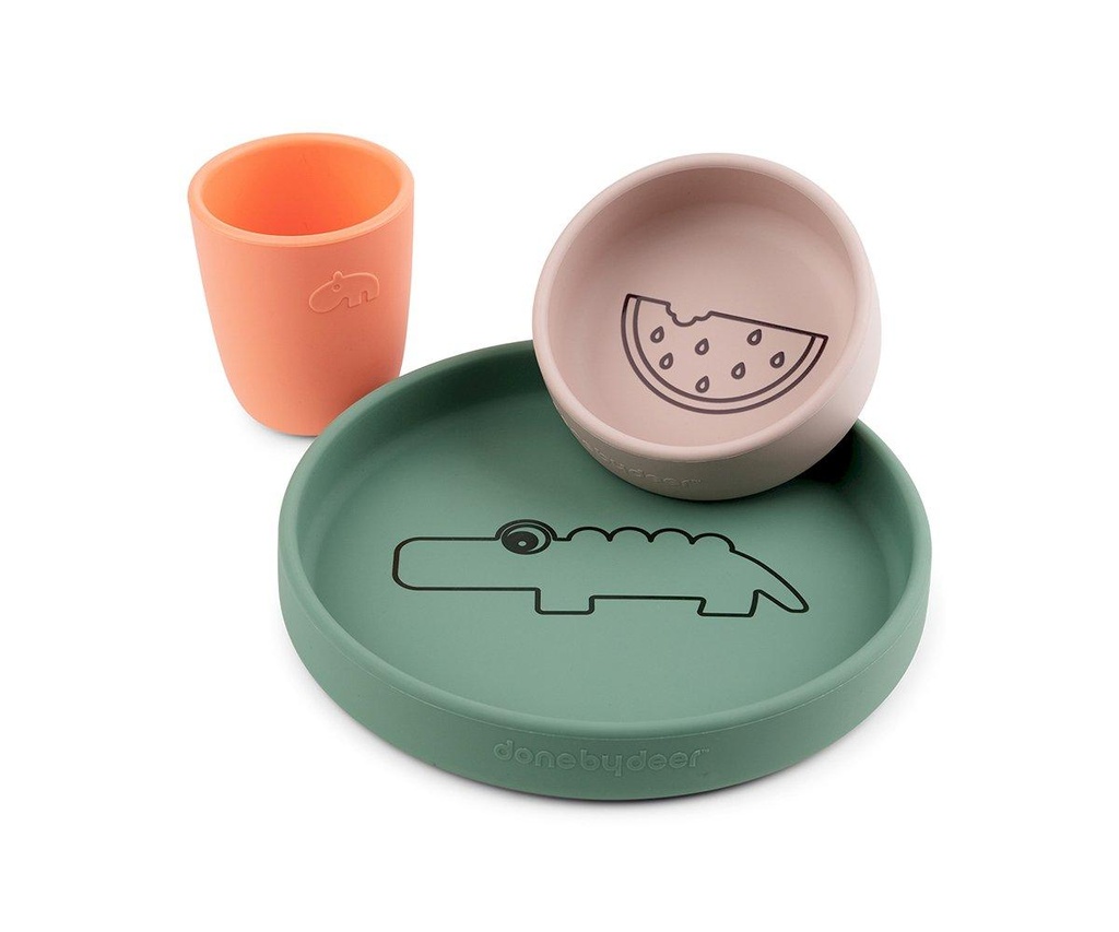 Silicone dinner set Croco - Done by deer