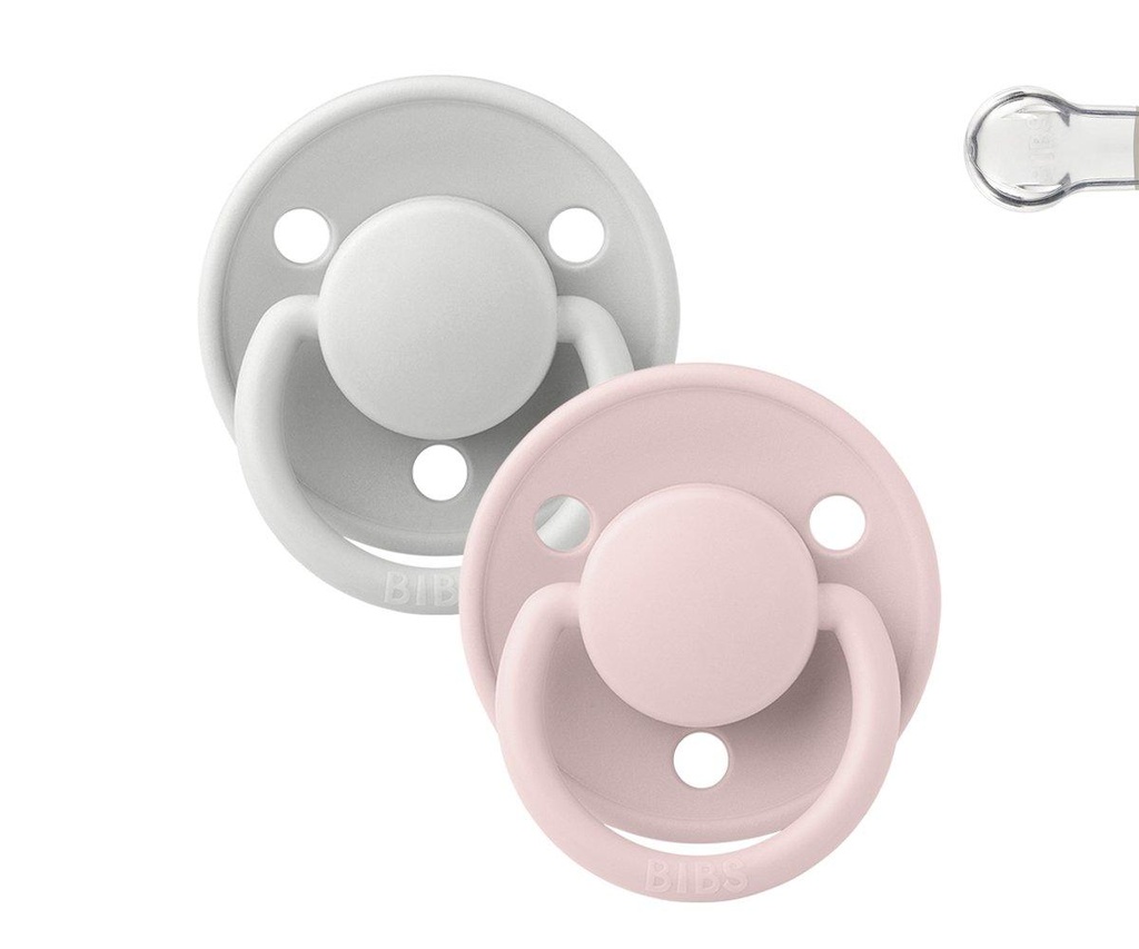 2 Chupetes BIBS De Lux Haze/Blossom