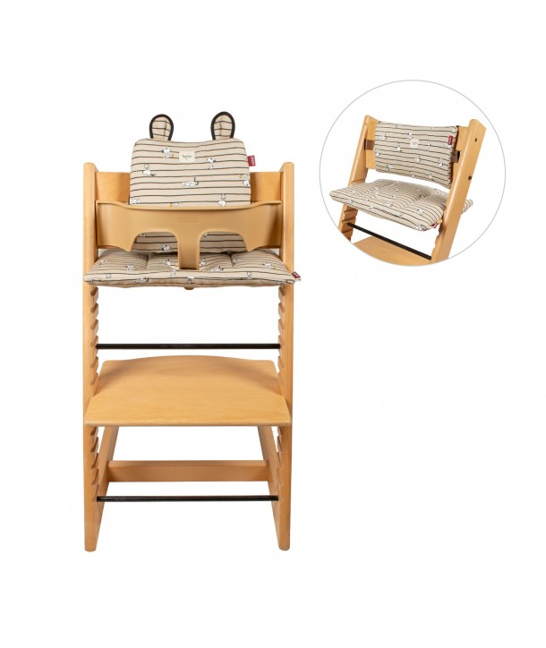 Set 3 cojines evolutivos impermeables para Stokke Tripp Trapp Fundas BCN 