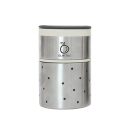 [1757] Termo sólidos doble(250+570ml) - Olmitos (Dots beige)