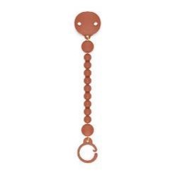 [401519] Broche sujetachupetes bolitas de silicona Suavinex (Teja)