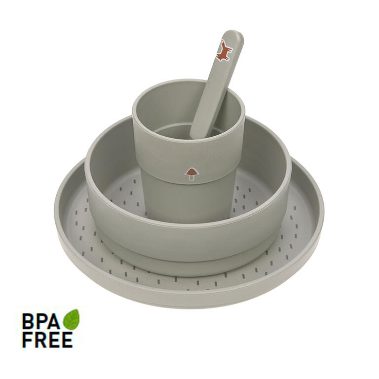 Set de vajilla polipropileno y celulosa LÄSSIG