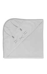 [6050/RABBITGRIS] Toalla abrazo Bamboo 80x 80 cm - Little House (Rabbit gris)
