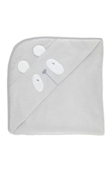 [6050/PANDAGRIS] Toalla abrazo Bamboo 80x 80 cm - Little House (Panda gris)