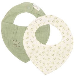 [LDTE50114034] Set de 2 bandanas muselina Little Dutch (Blueberry Leaves)