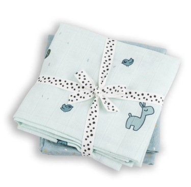 Muselina pack de 2 Lalee Blue Done By Deer