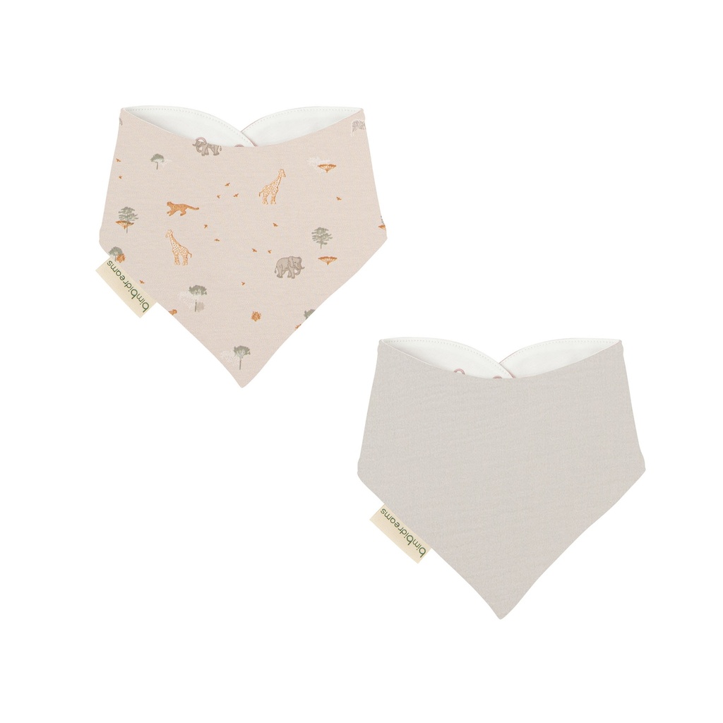 Pack 2 baberos bandana (43x21) Bimbidreams