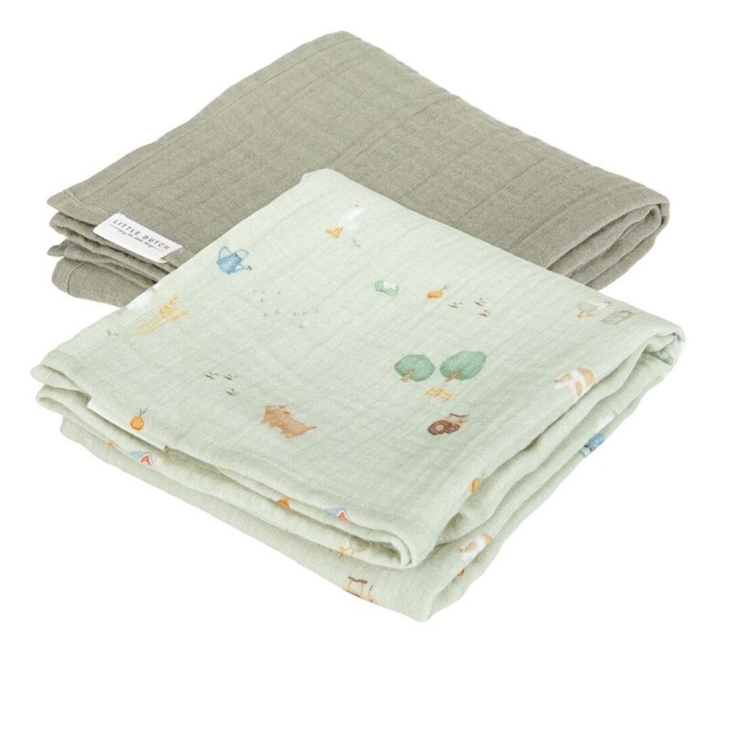 Muselina 70x70 Muslin Pequ. Little Dutch