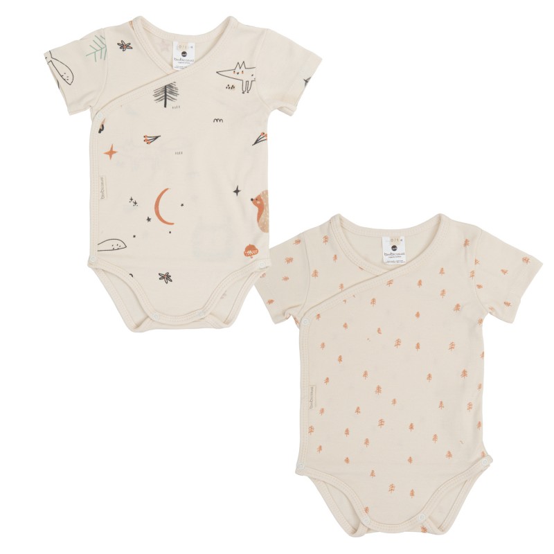 Pack 2 body bebé manga corta (0/1m) Bimbidreams