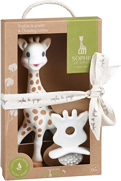 Sophie La Girafe + Chupete SO'PURE Hevea 100%
