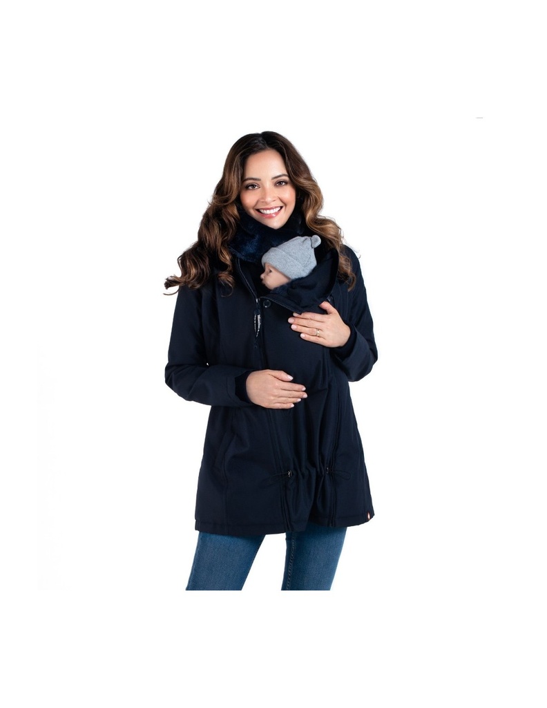 Abrigo de porteo y premamá Wallaby Azul marino
