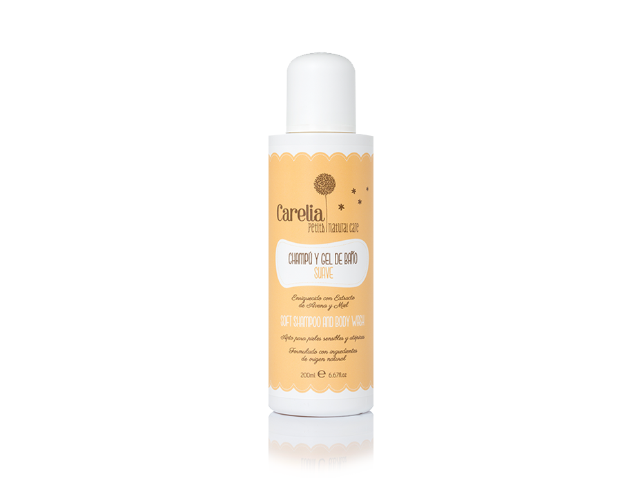 Champú y Gel de baño suave 200ml - Carelia
