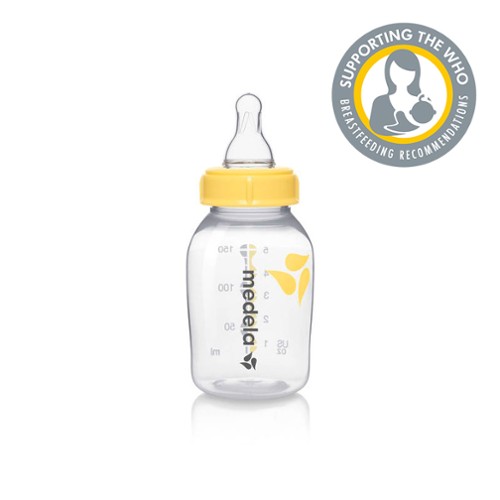 Botella-biberón 150ml para leche materna con tetina calma Medela