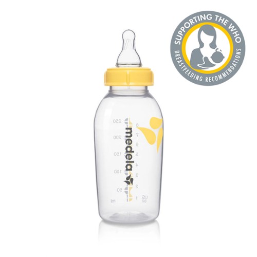 BOTELLA-BIBERÓN 250ML PARA LECHE MATERNA C/ CALMA