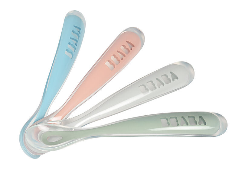 Béaba juego de 4 cucharas silicona 1era edad