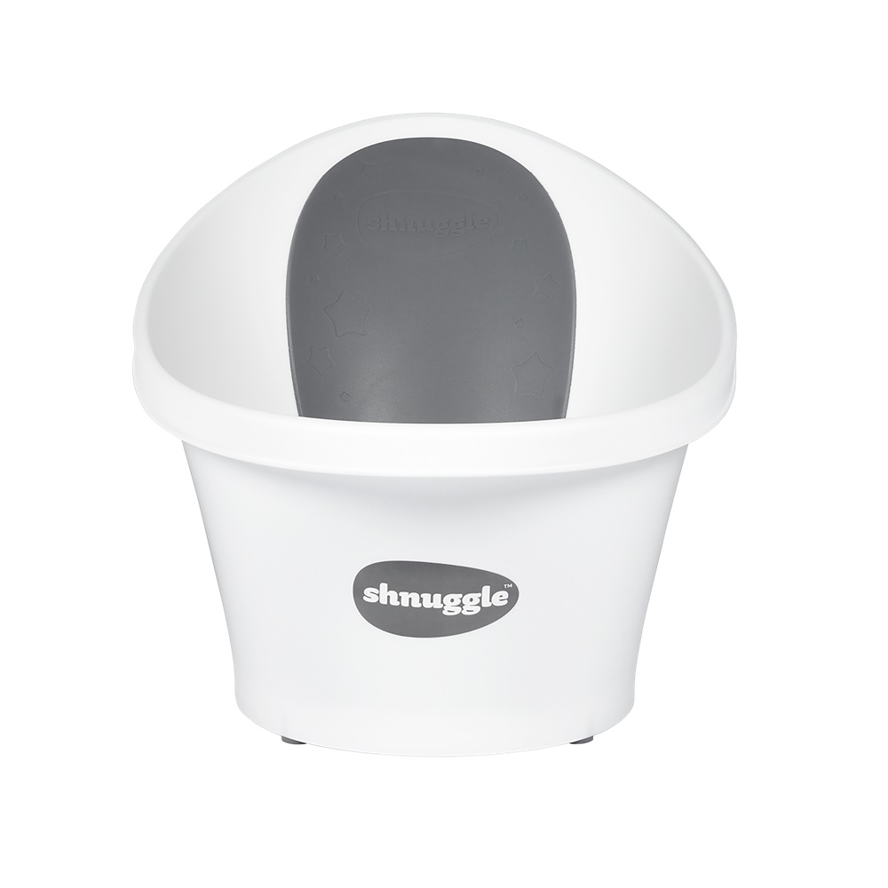 Shnuggle Bañera Blanca respaldo Gris estrella