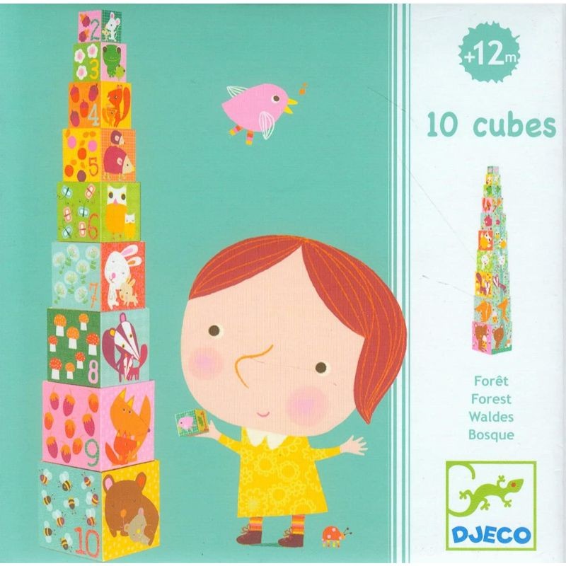 Primera Edad 10 Cubos Djeco