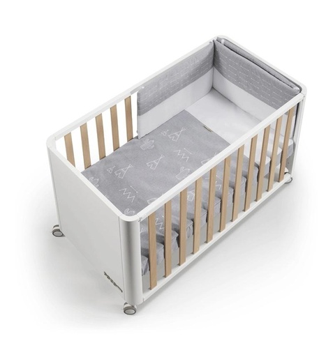 Cuna 120x60 DOCO Sleeping STYLE con colchón, colcha y protector