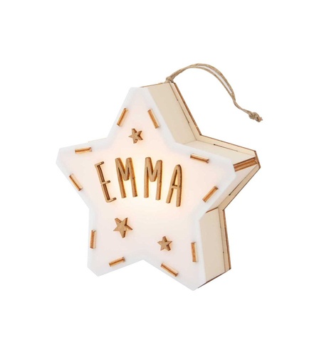 [ES63] Mini estrella luminosa personalizable