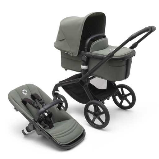[100051031​] Bugaboo Fox 5 completo negro/verde bosque-verde bosque