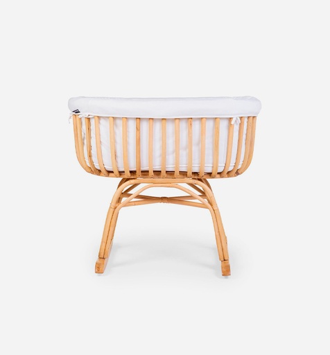 [CRRATSQC] Moisés de ratán Rectangular + colchón de cuna