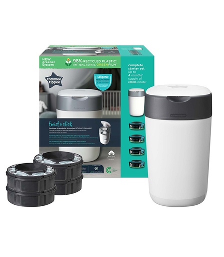 [85102002] Pack Sangenic Twist & Click blanco + 4 recambios