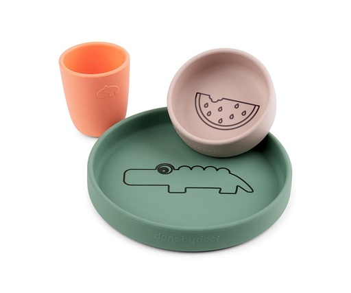 Silicone dinner set Croco - Done by deer