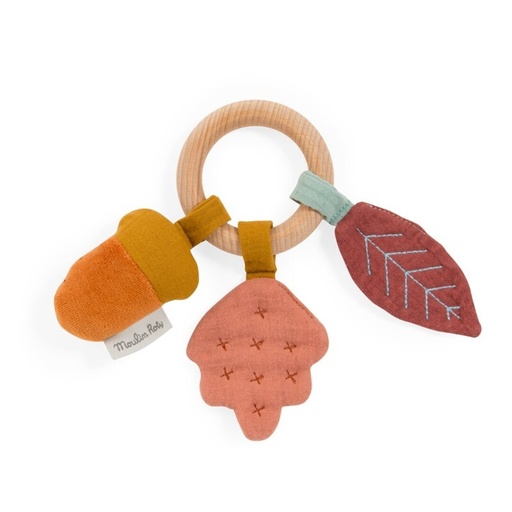 [MR715002] Sonajero anilla madera roble Après la Pluie Moulin Roty