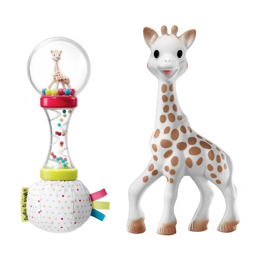 [000009] Mi primer set Sophie la girafe + Sonajero Maracas