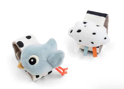 [4343702] Set de 2 sonajeros de muñeca Happy Clouds Done by Deer