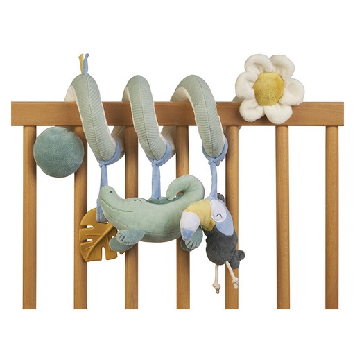 [22491] Espiral con sonajeros “Jungle Party” Verde Caza Saro