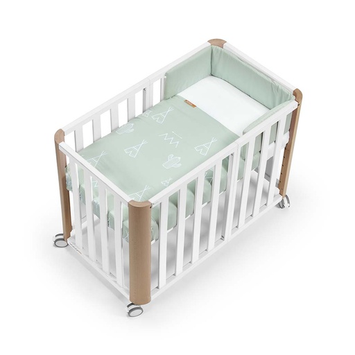 [doco-plus-completa] Minicuna DOCO Sleeping PLUS++ con colchón, nórdico, protector y bajera